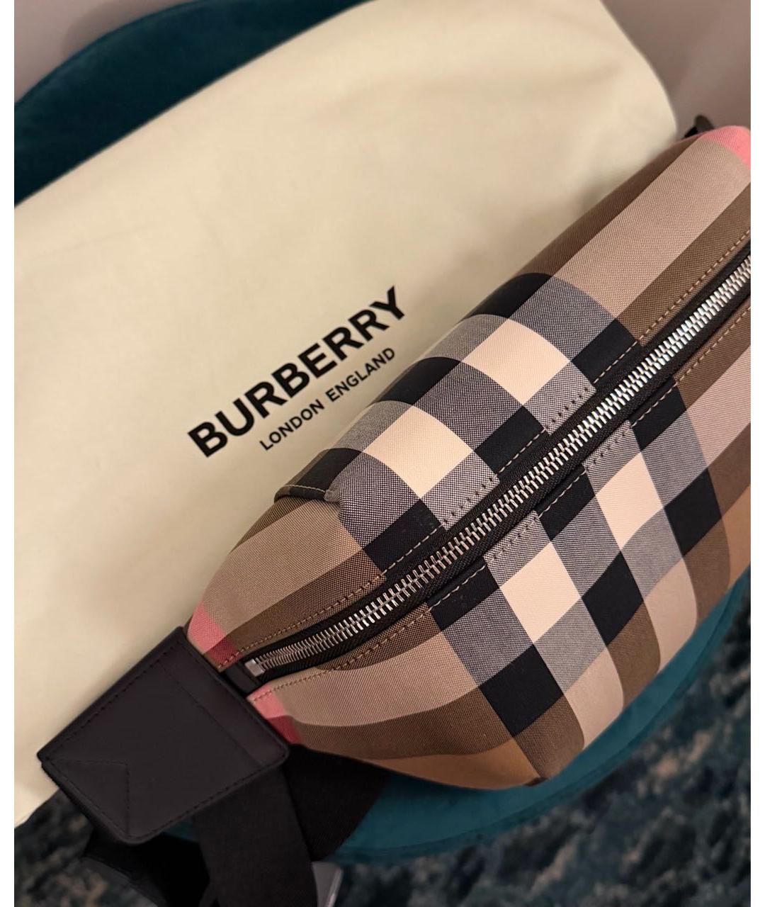 BURBERRY Бежевая поясная сумка, фото 6