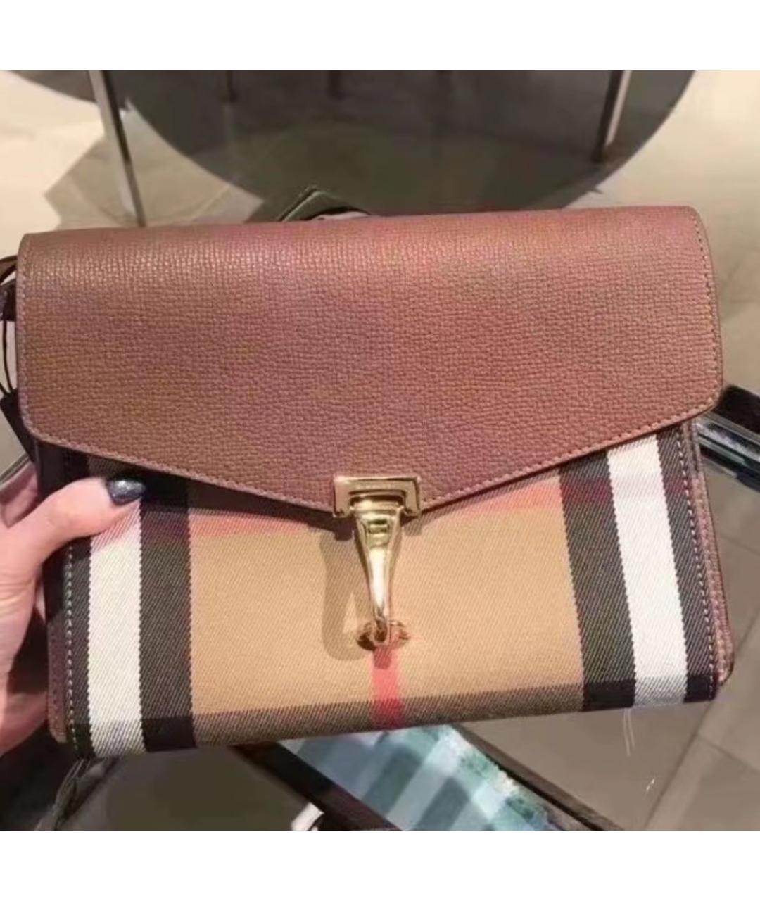 BURBERRY Коричневая сумка через плечо, фото 5