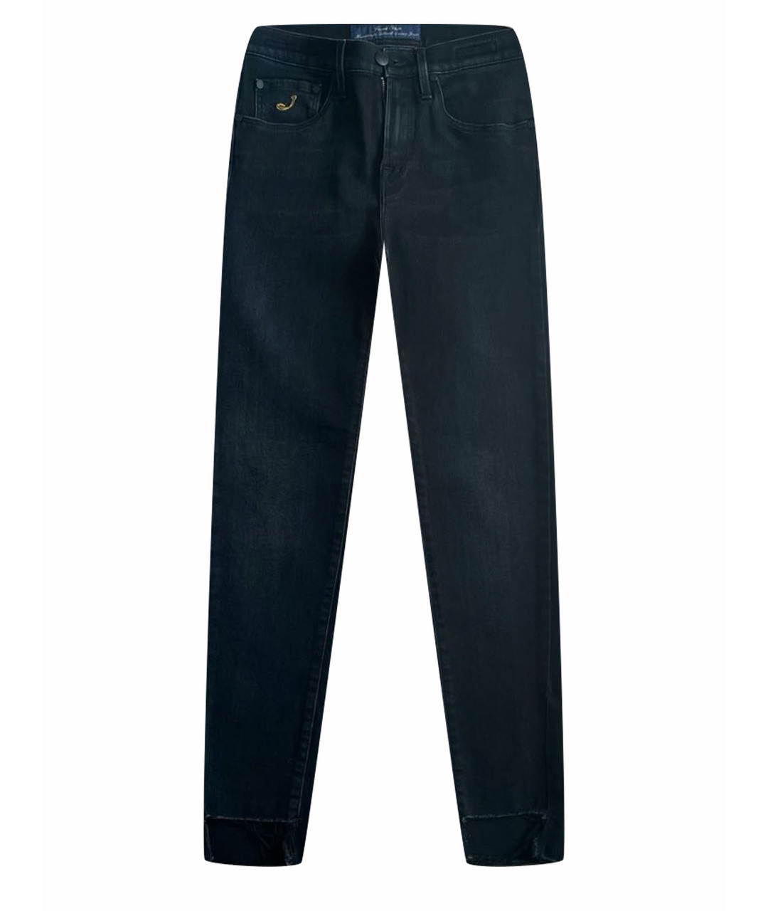 JACOB COHEN Черные хлопко-эластановые джинсы слим, фото 1