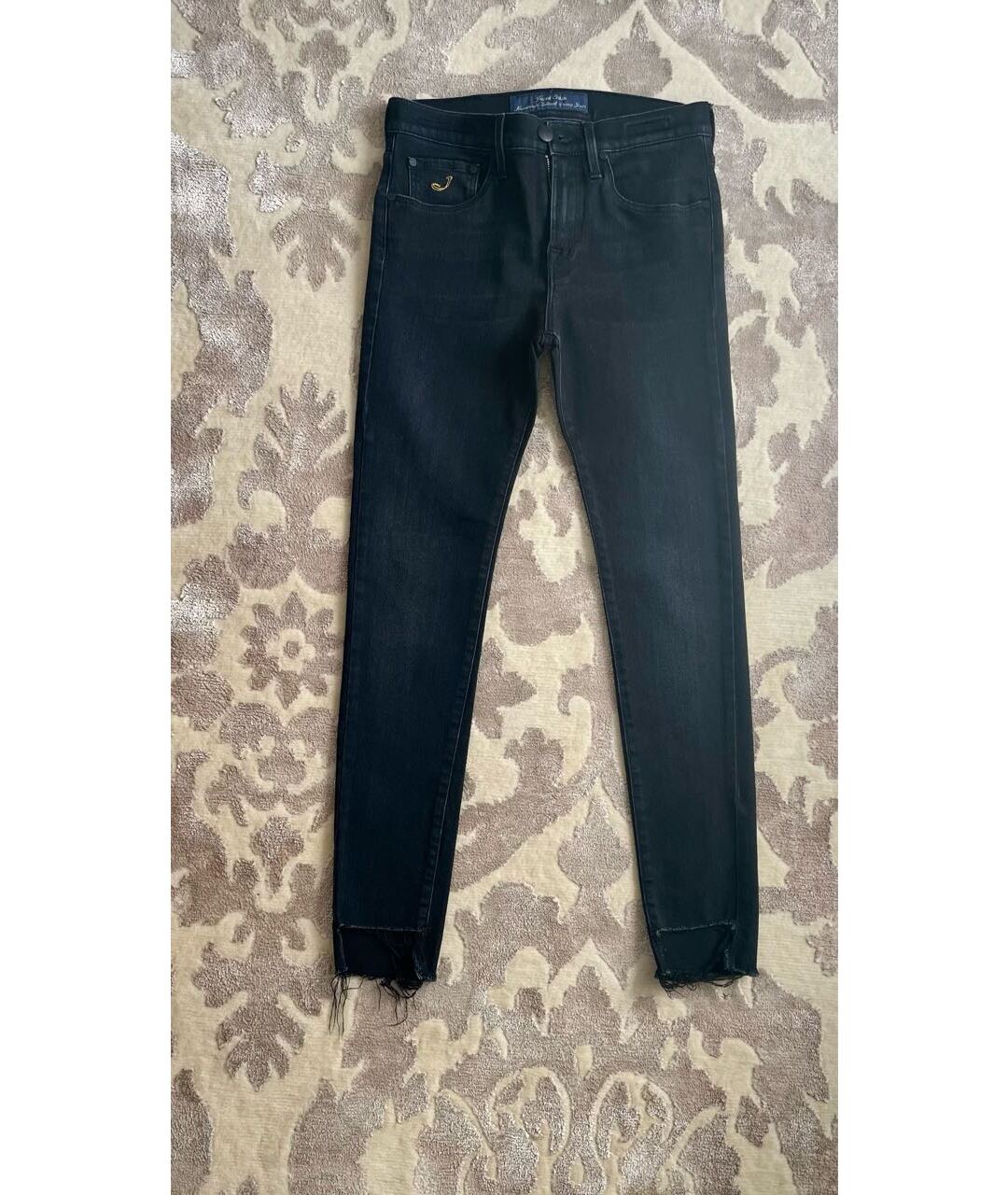 JACOB COHEN Черные хлопко-эластановые джинсы слим, фото 2