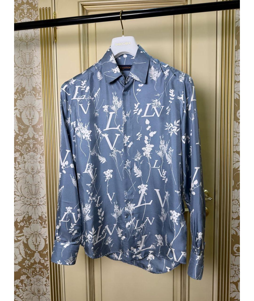 LOUIS VUITTON Голубая классическая рубашка, фото 5