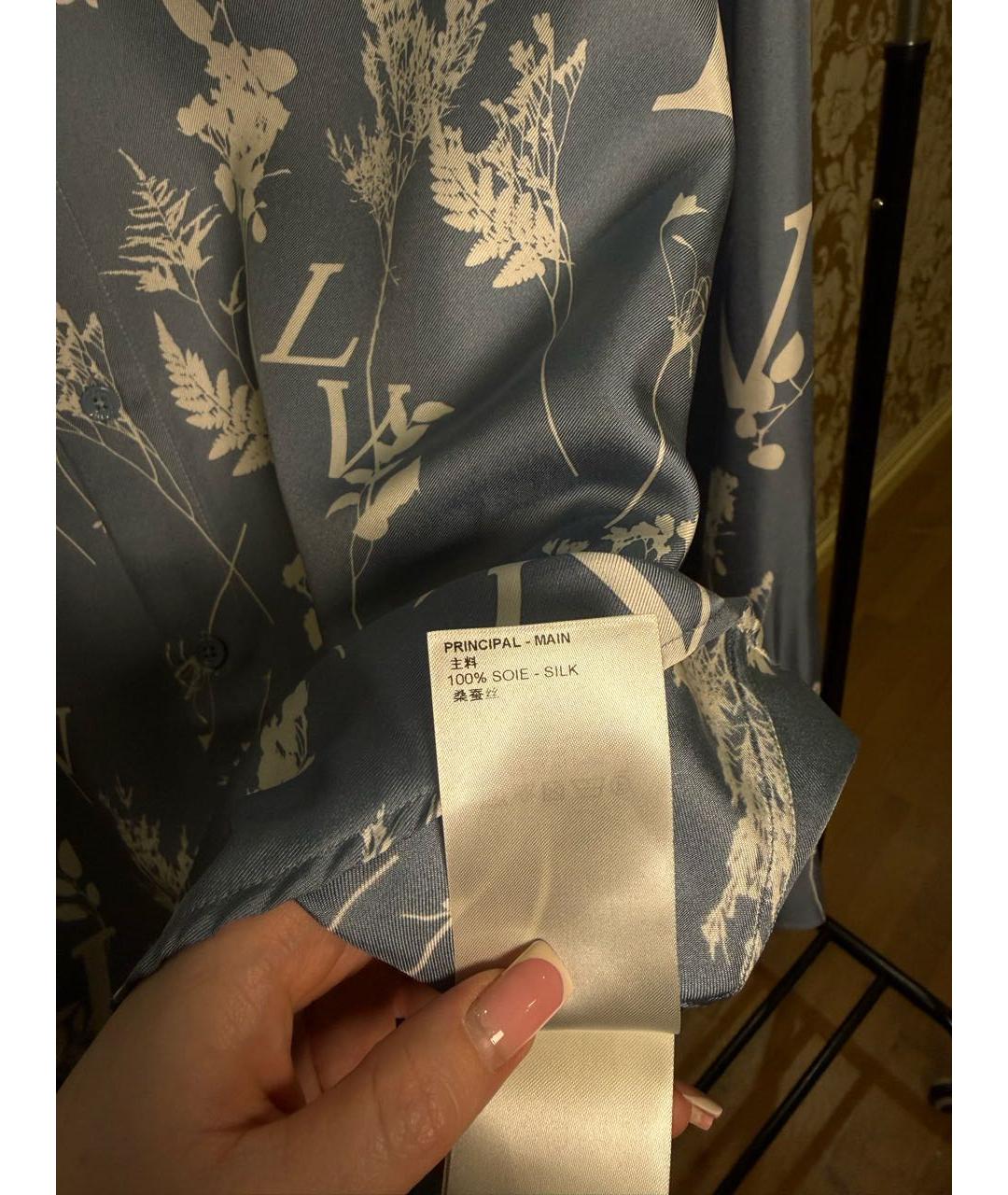 LOUIS VUITTON Голубая классическая рубашка, фото 4