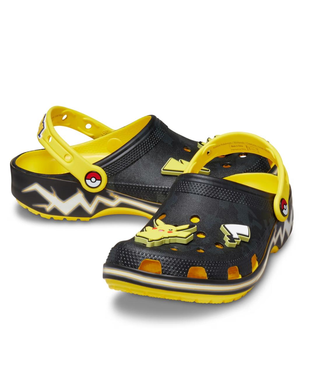 CROCS Черные резиновые шлепанцы, фото 7