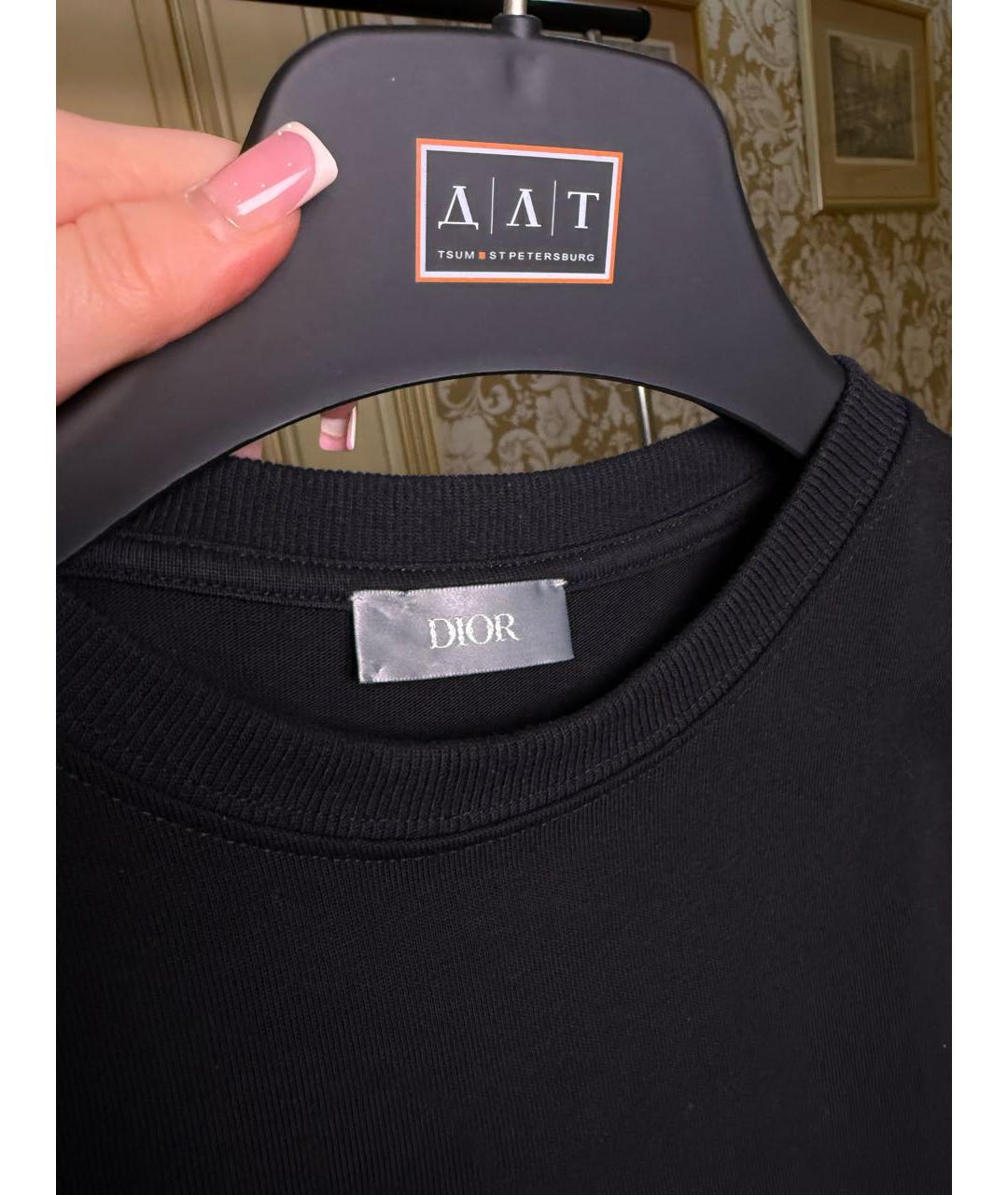 CHRISTIAN DIOR Черная футболка, фото 3