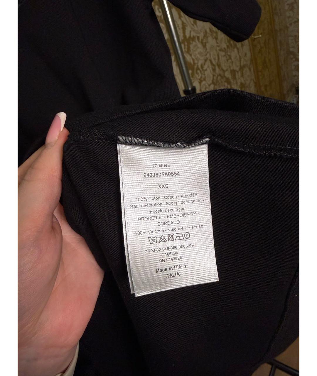 CHRISTIAN DIOR Черная футболка, фото 4