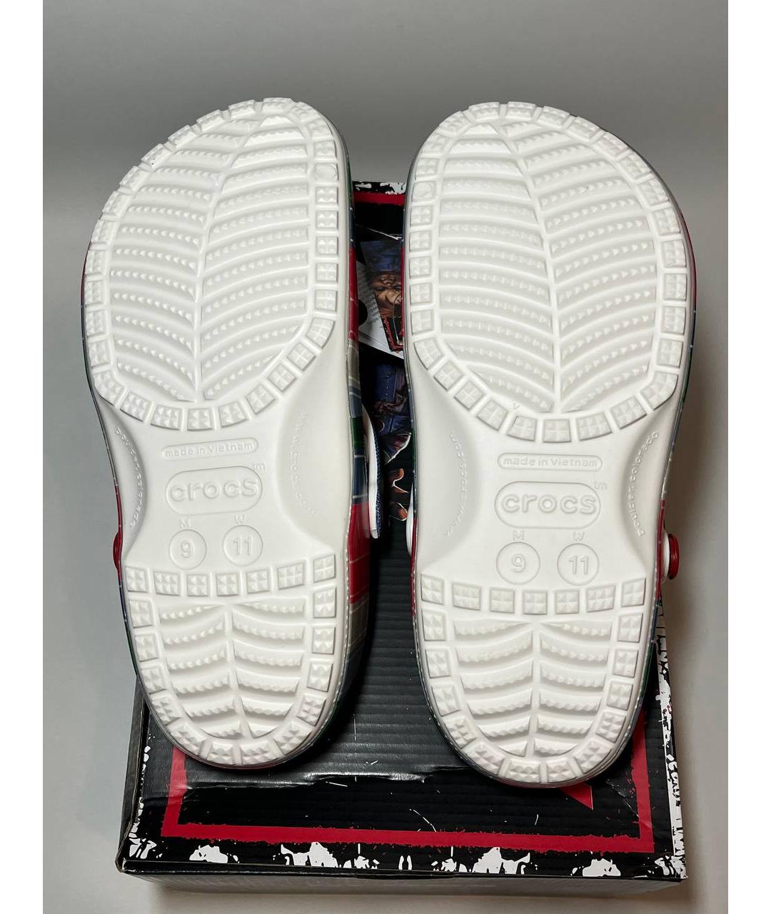 CROCS Голубые резиновые шлепанцы, фото 6