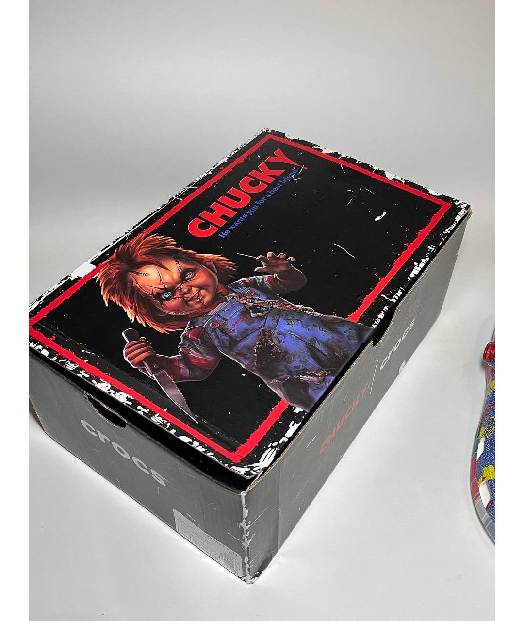 CROCS Голубые резиновые шлепанцы, фото 9