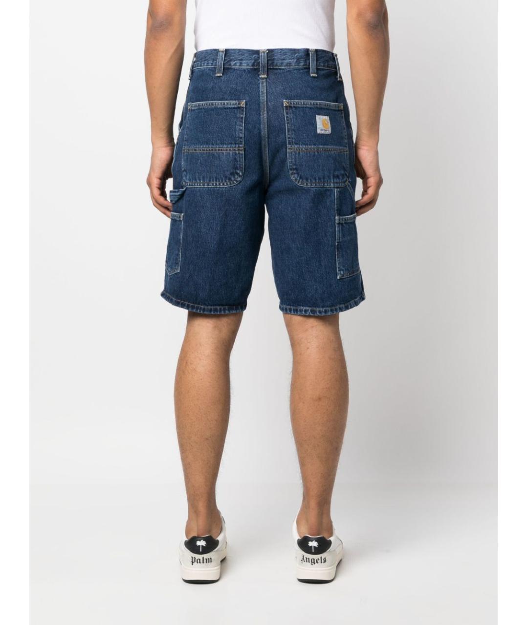 CARHARTT WIP Синие деним шорты, фото 5
