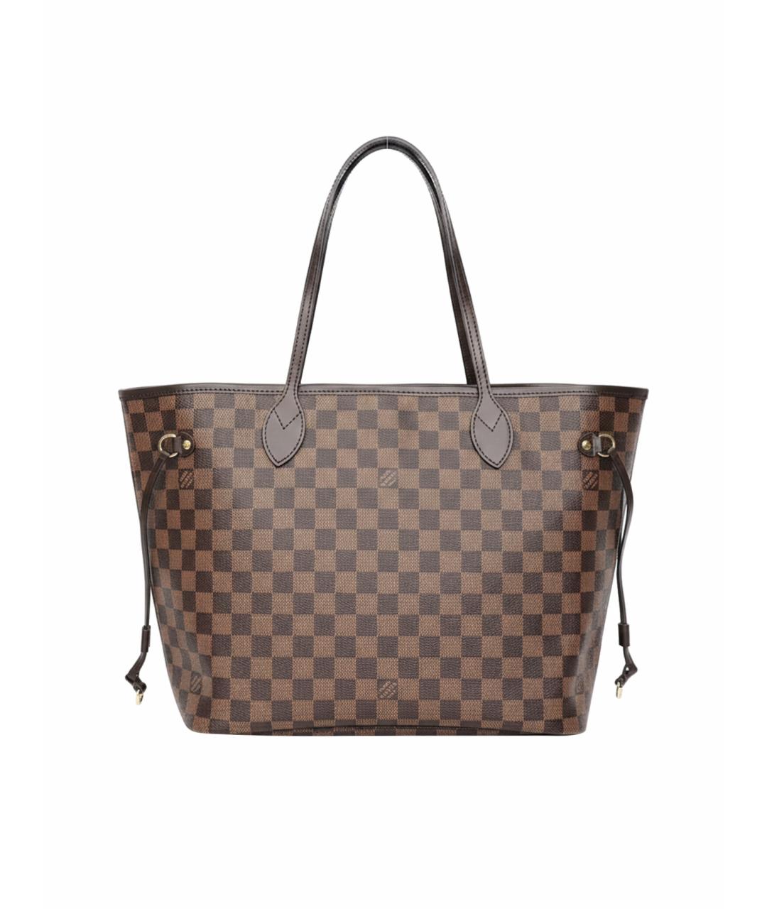 LOUIS VUITTON Коричневая кожаная сумка тоут, фото 1