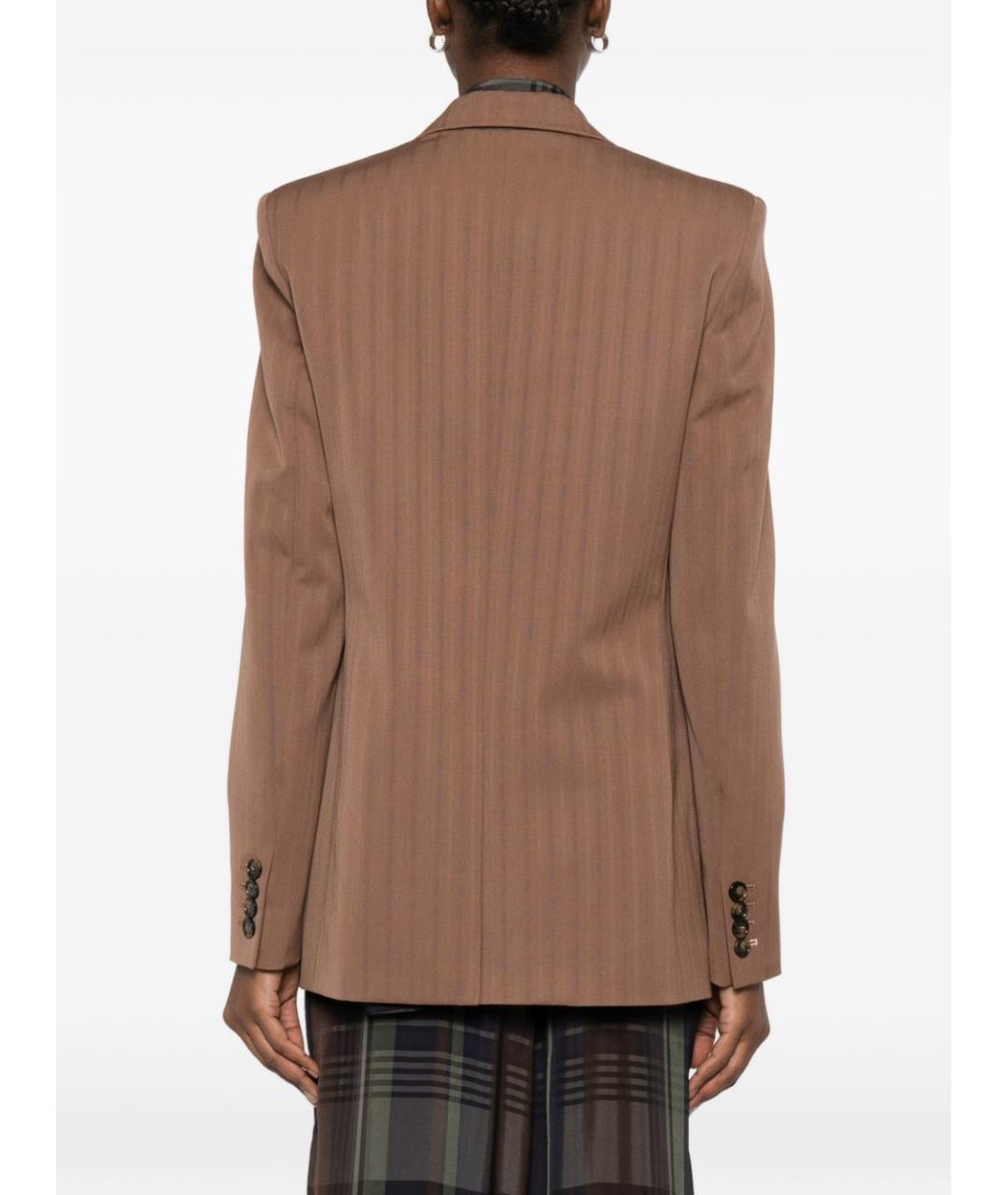 STELLA MCCARTNEY Коричневый вискозный жакет/пиджак, фото 2