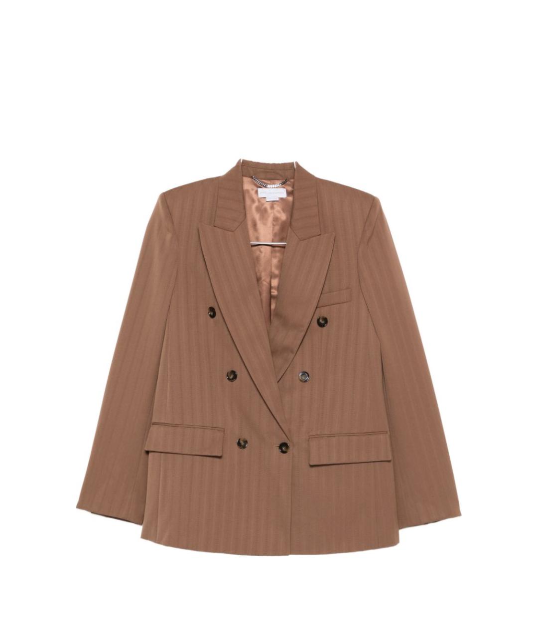 STELLA MCCARTNEY Коричневый вискозный жакет/пиджак, фото 1