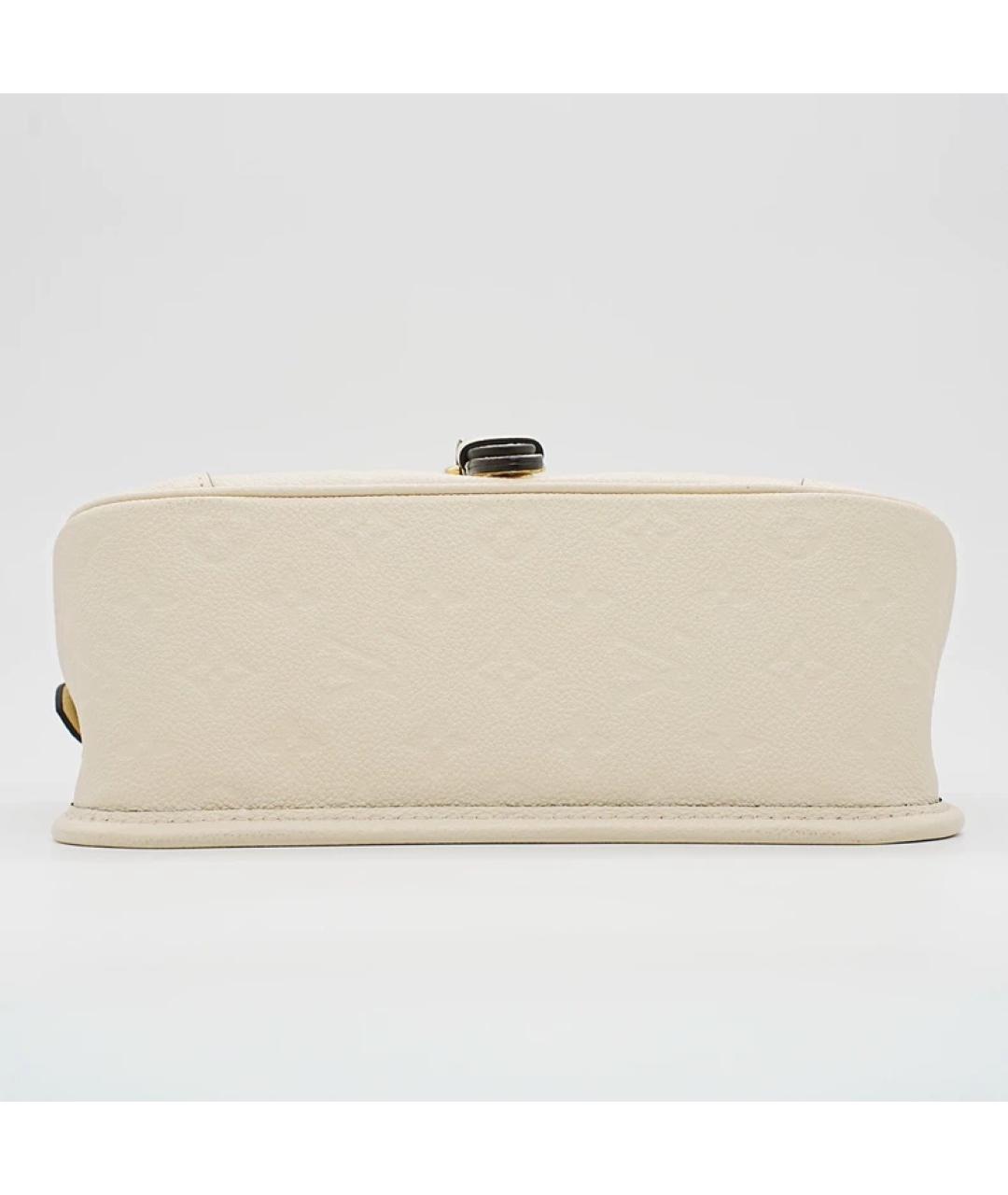 LOUIS VUITTON Белая кожаная сумка через плечо, фото 6