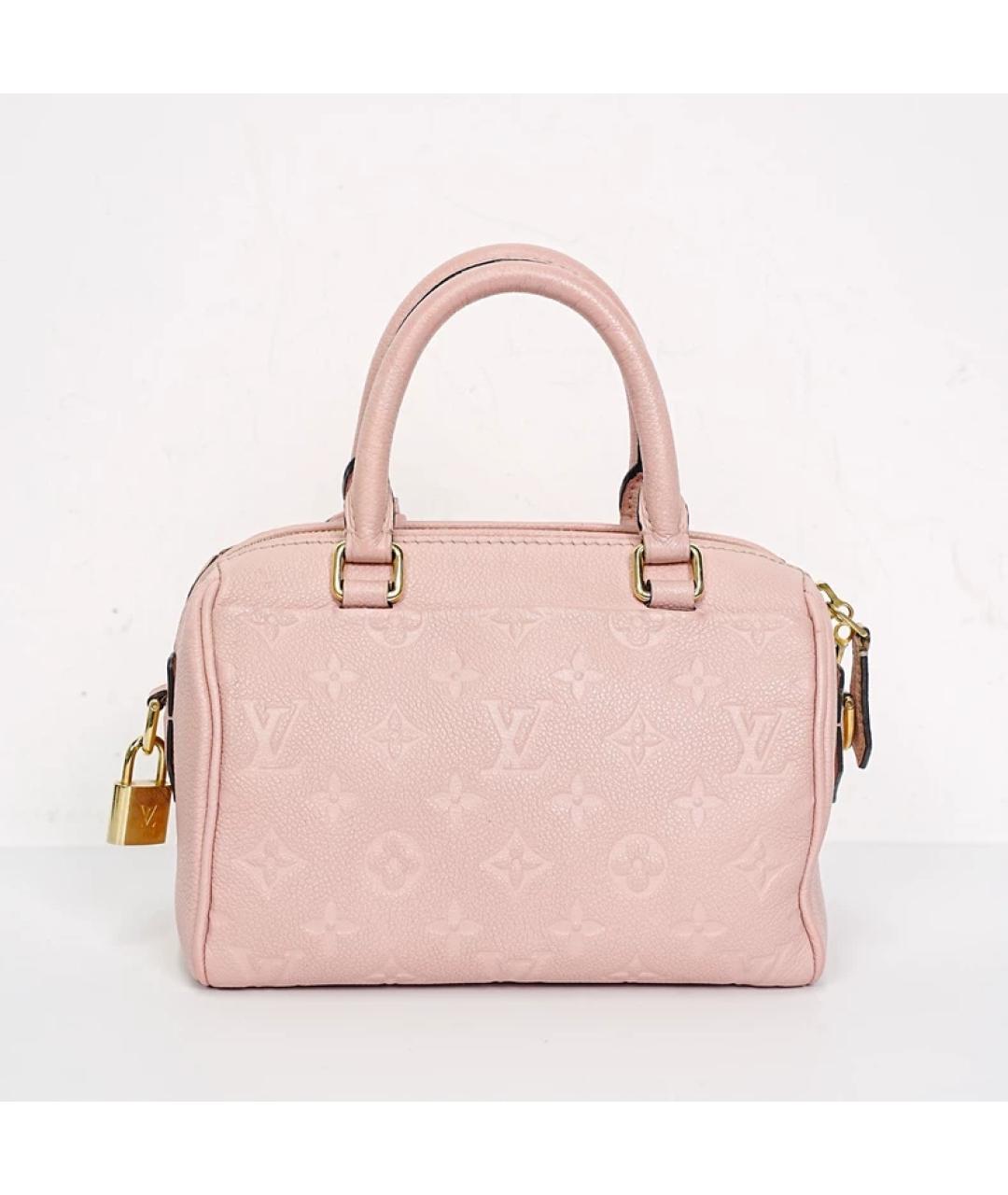 LOUIS VUITTON Розовая кожаная сумка с короткими ручками, фото 10