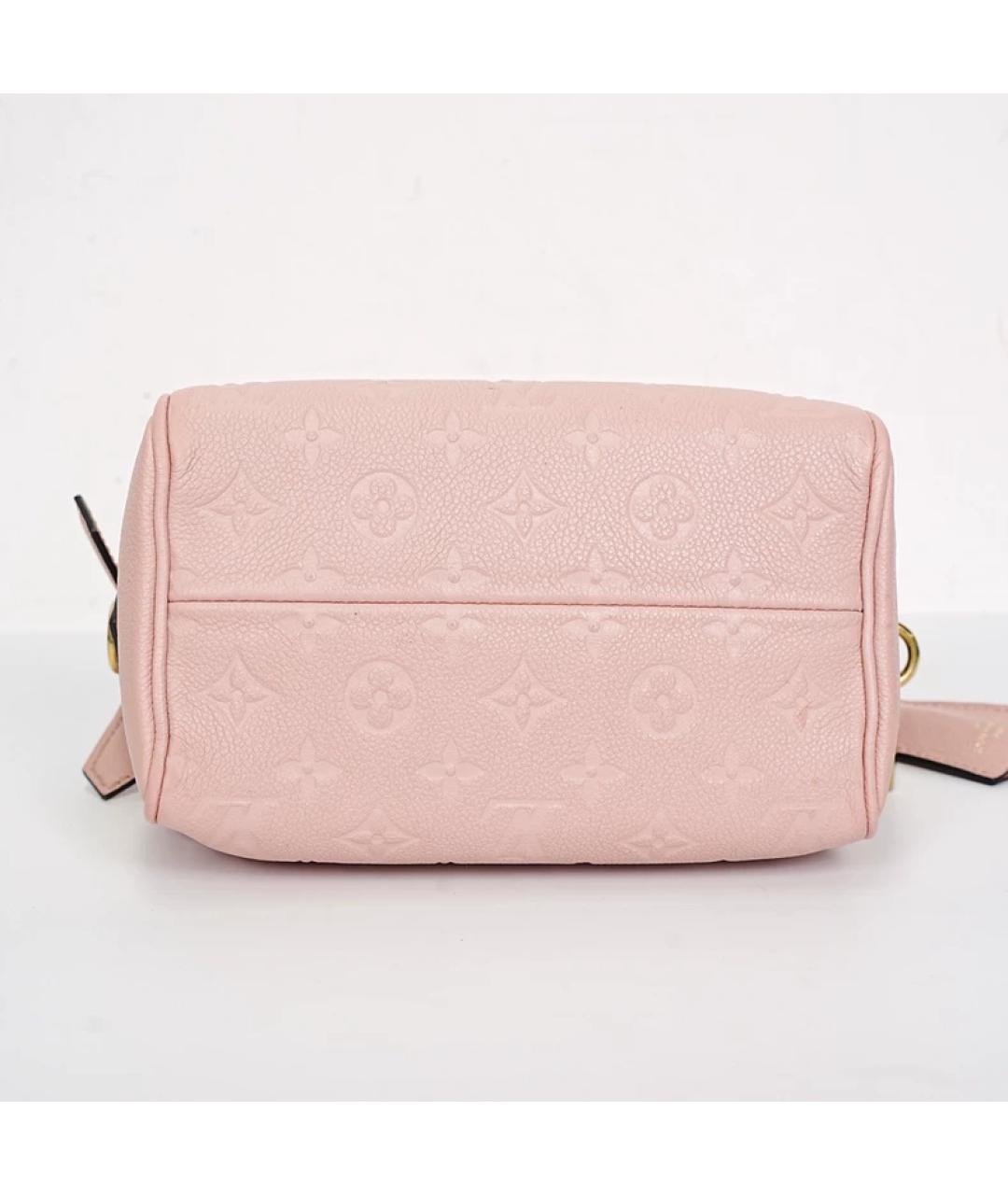 LOUIS VUITTON Розовая кожаная сумка с короткими ручками, фото 6