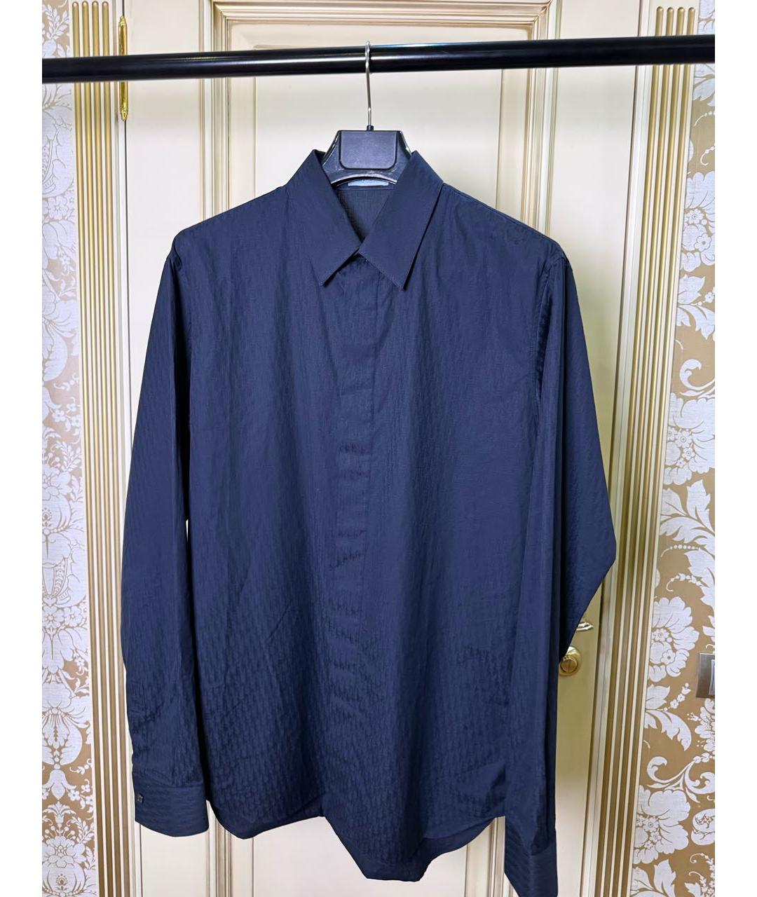 CHRISTIAN DIOR Темно-синяя классическая рубашка, фото 5