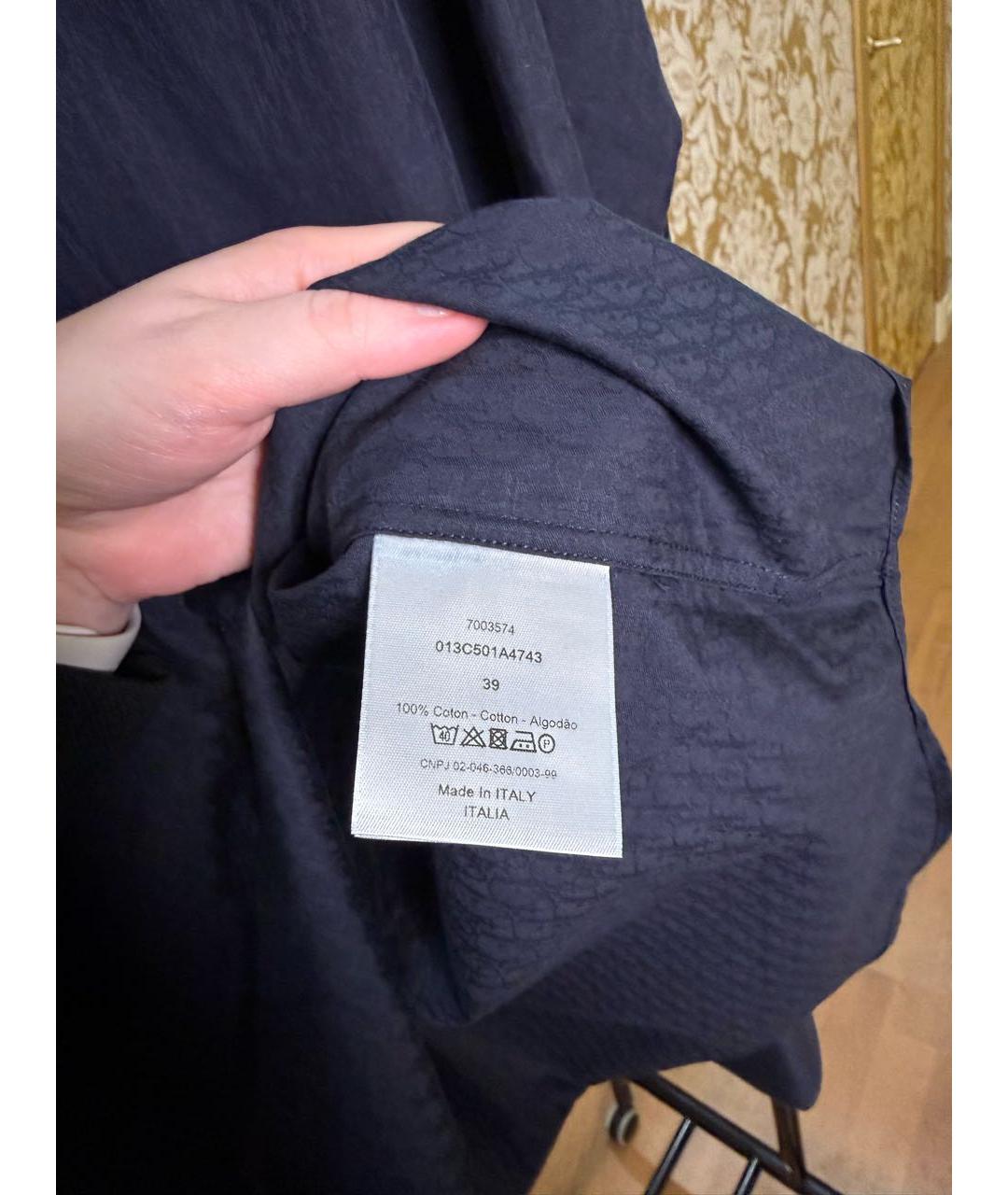 CHRISTIAN DIOR Темно-синяя классическая рубашка, фото 4