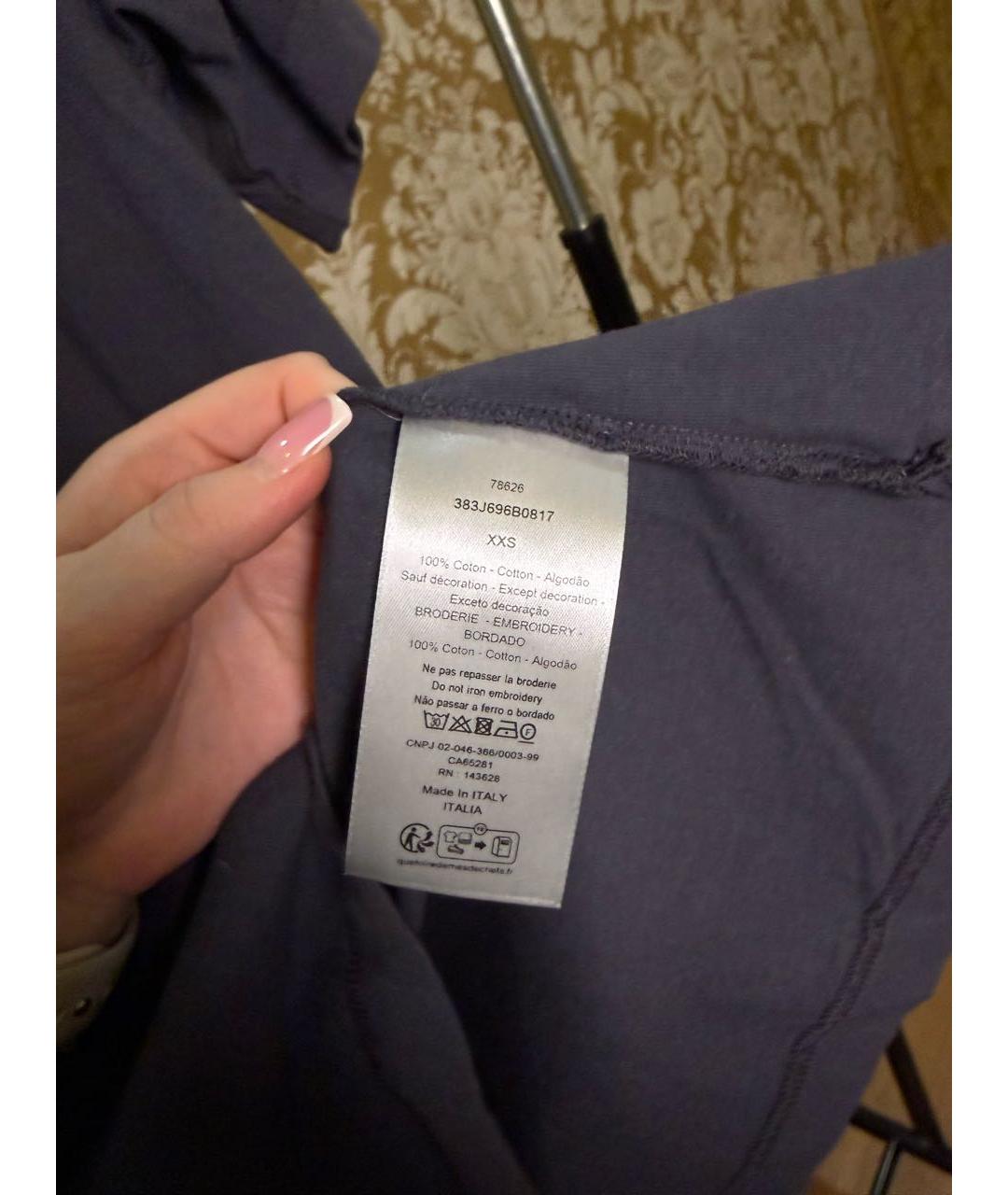 CHRISTIAN DIOR Фиолетовая футболка, фото 5