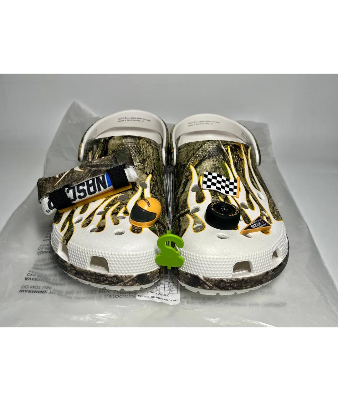 CROCS Зеленые резиновые шлепанцы, фото 4