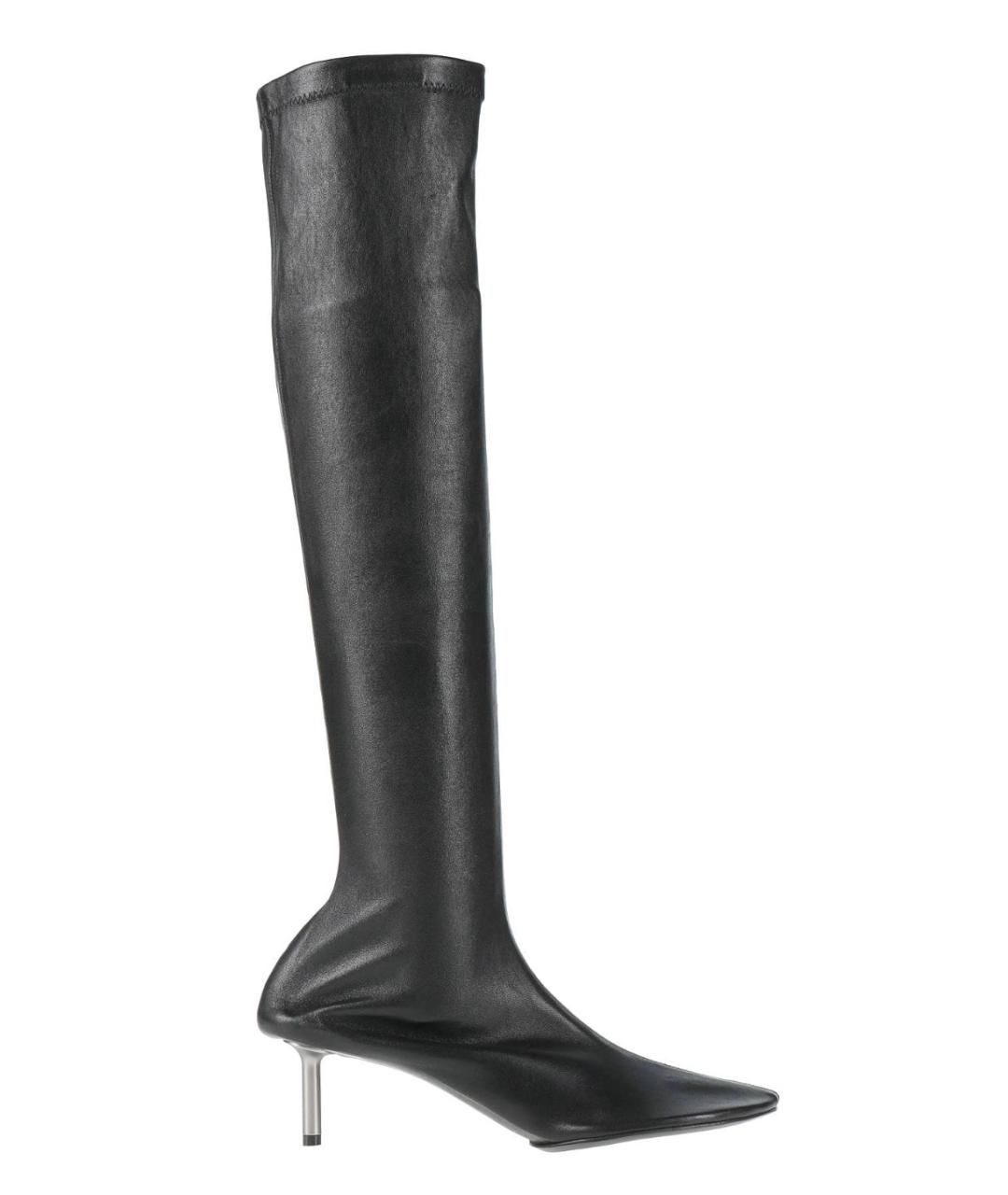 JIL SANDER Черные кожаные сапоги, фото 1