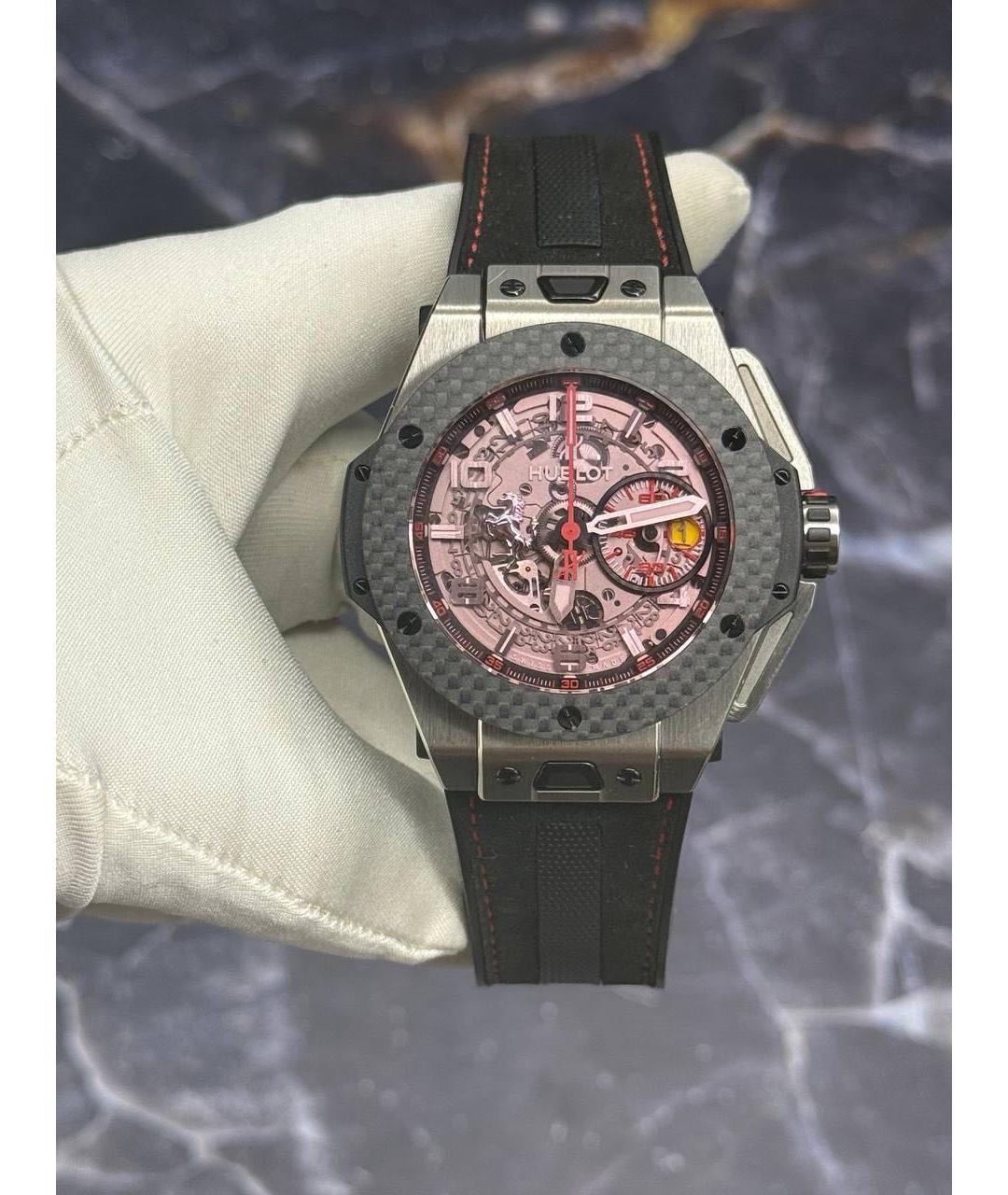 HUBLOT Черные карбоновые часы, фото 6