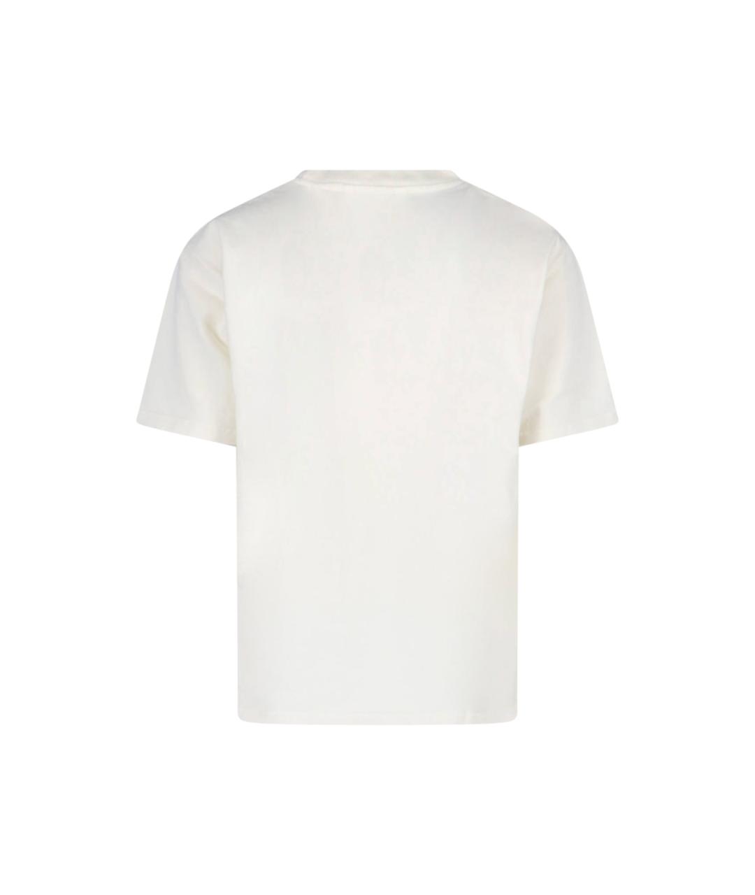 RHUDE Белая хлопковая футболка, фото 2