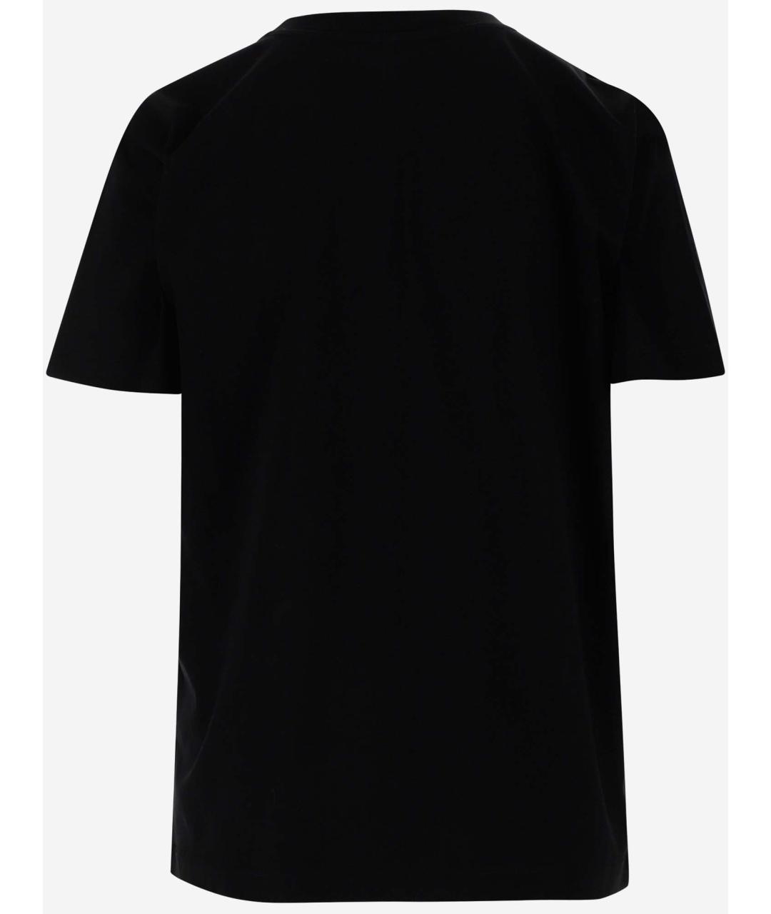 PATOU Черная хлопковая футболка, фото 2