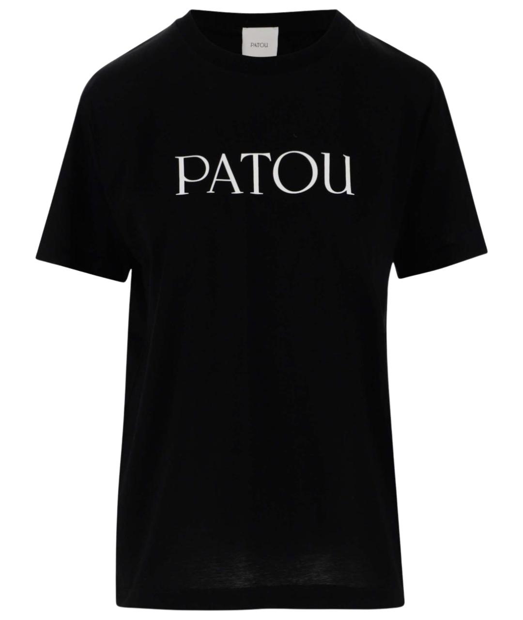 PATOU Черная хлопковая футболка, фото 1