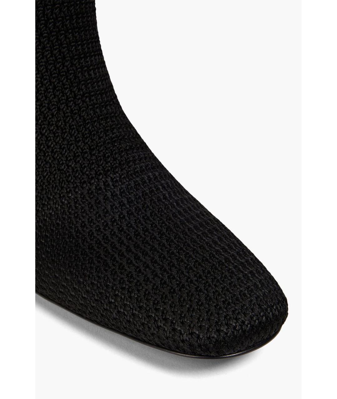 JIL SANDER Черные текстильные сапоги, фото 4