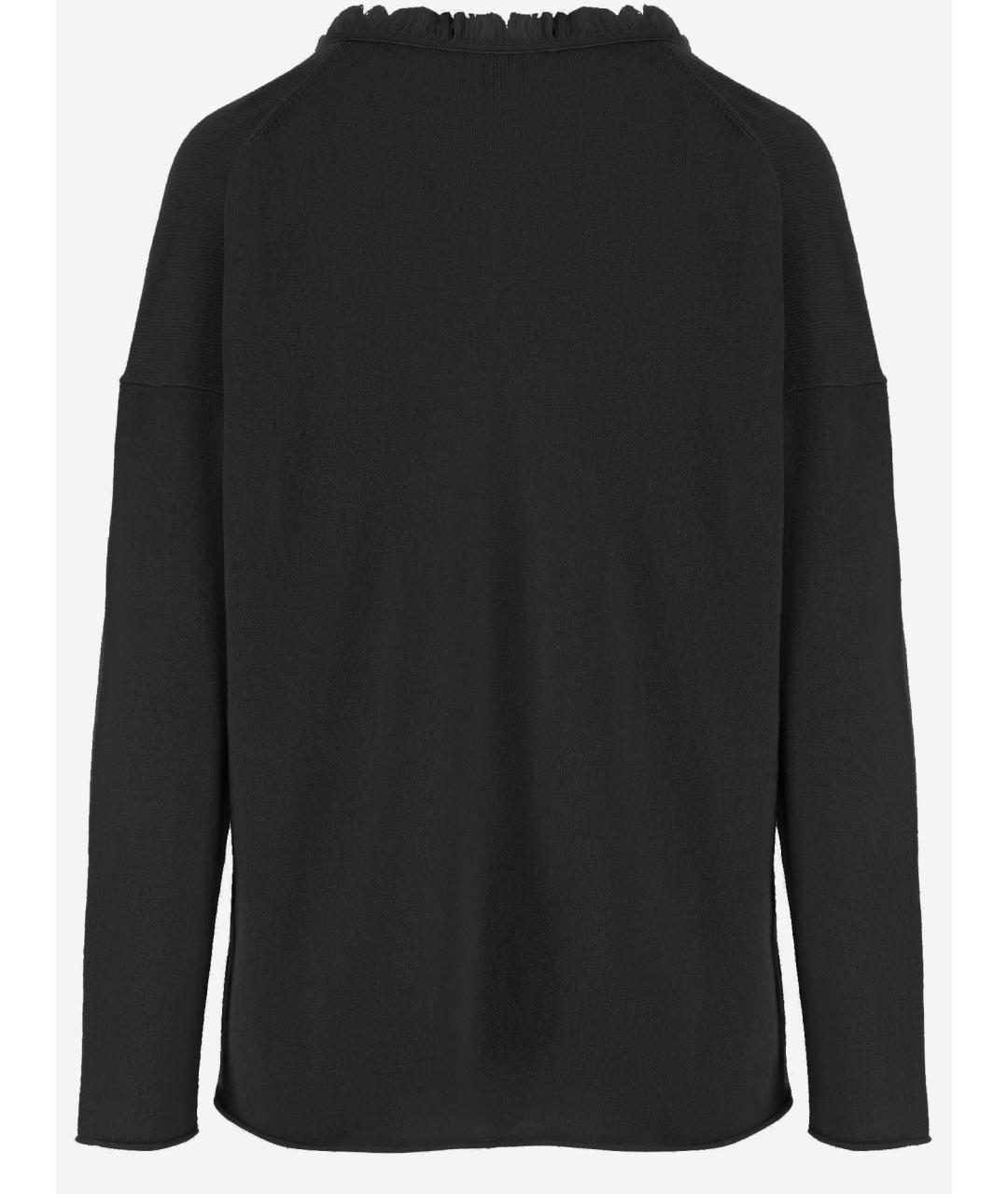 ALLUDE Черный шерстяной джемпер / свитер, фото 2