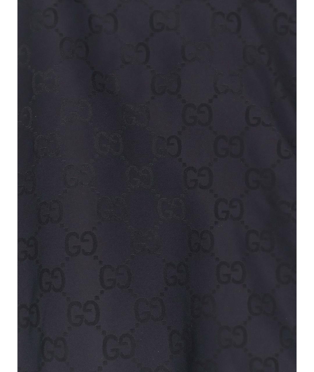 GUCCI Темно-синяя полиамидовая куртка, фото 3