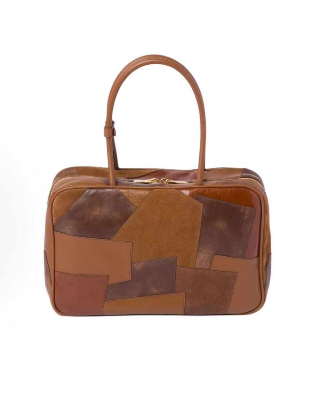 MIU MIU Коричневая кожаная сумка через плечо, фото 3