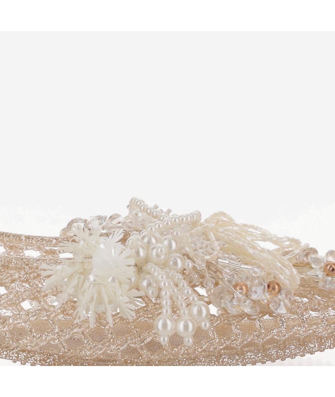 HEAVENLY JELLY Золотые синтетические балетки, фото 5