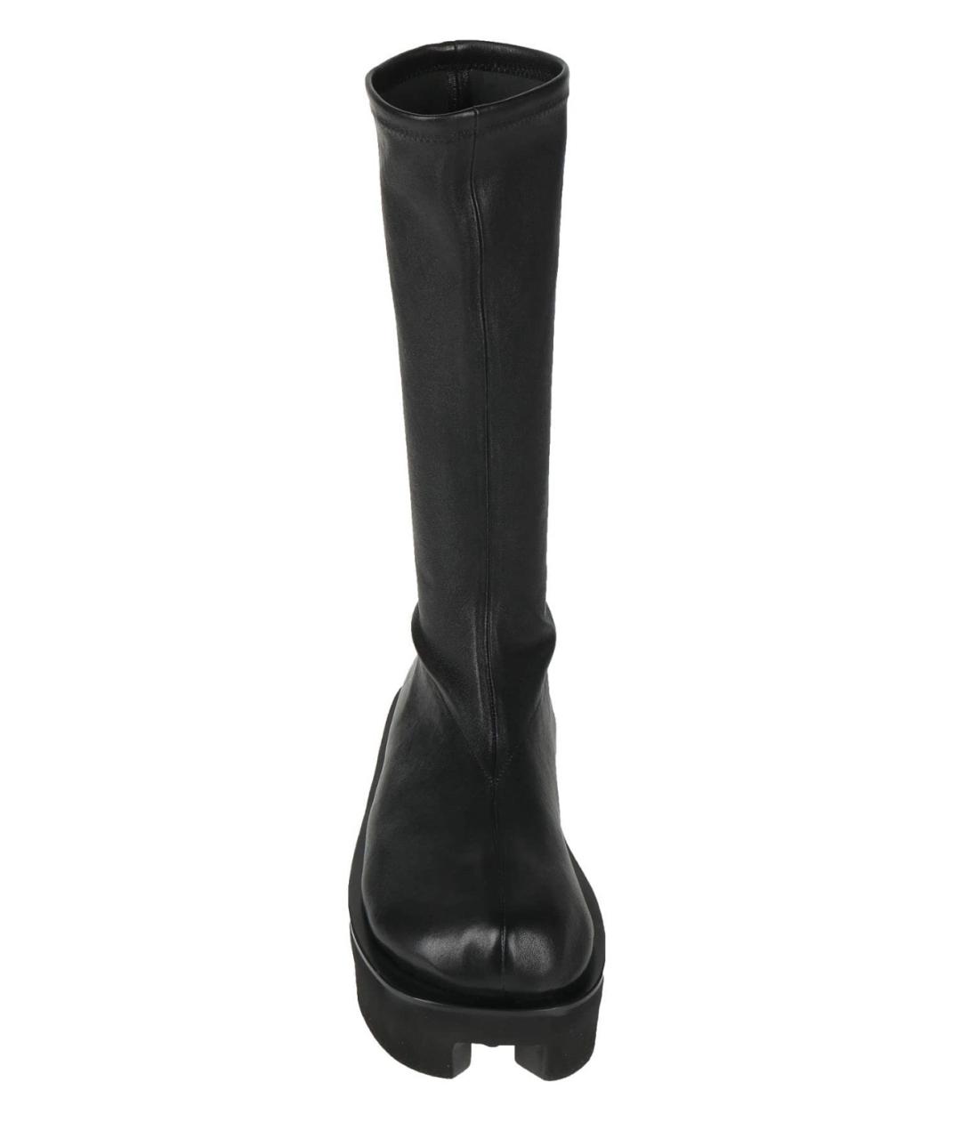 JIL SANDER Черные кожаные сапоги, фото 2