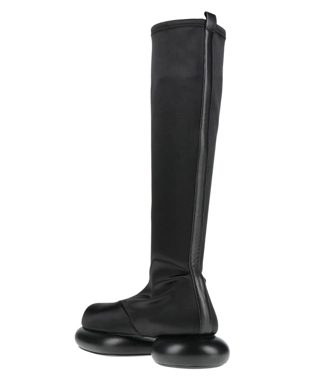 JIL SANDER Черные текстильные сапоги, фото 3