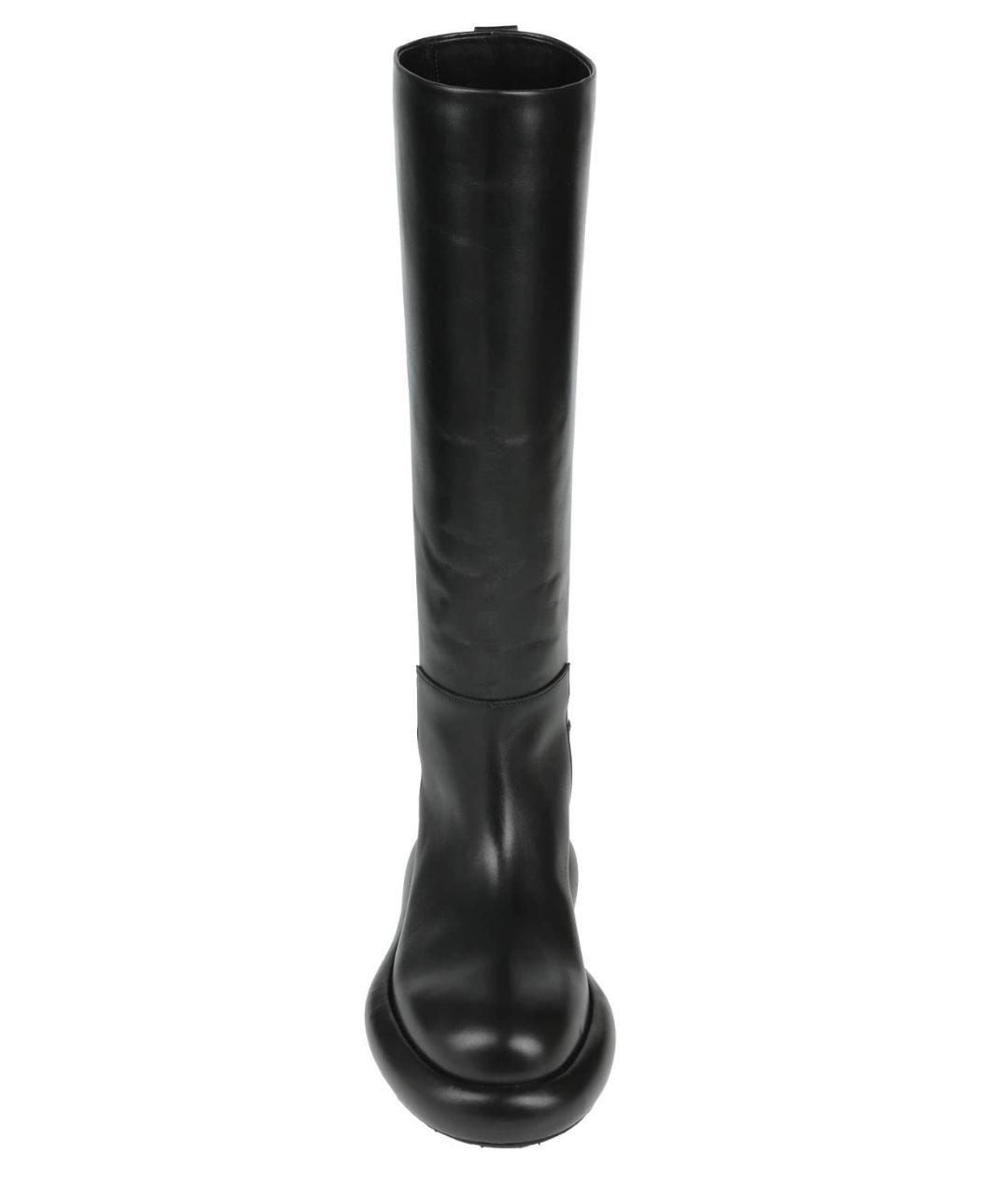 JIL SANDER Черные кожаные сапоги, фото 3