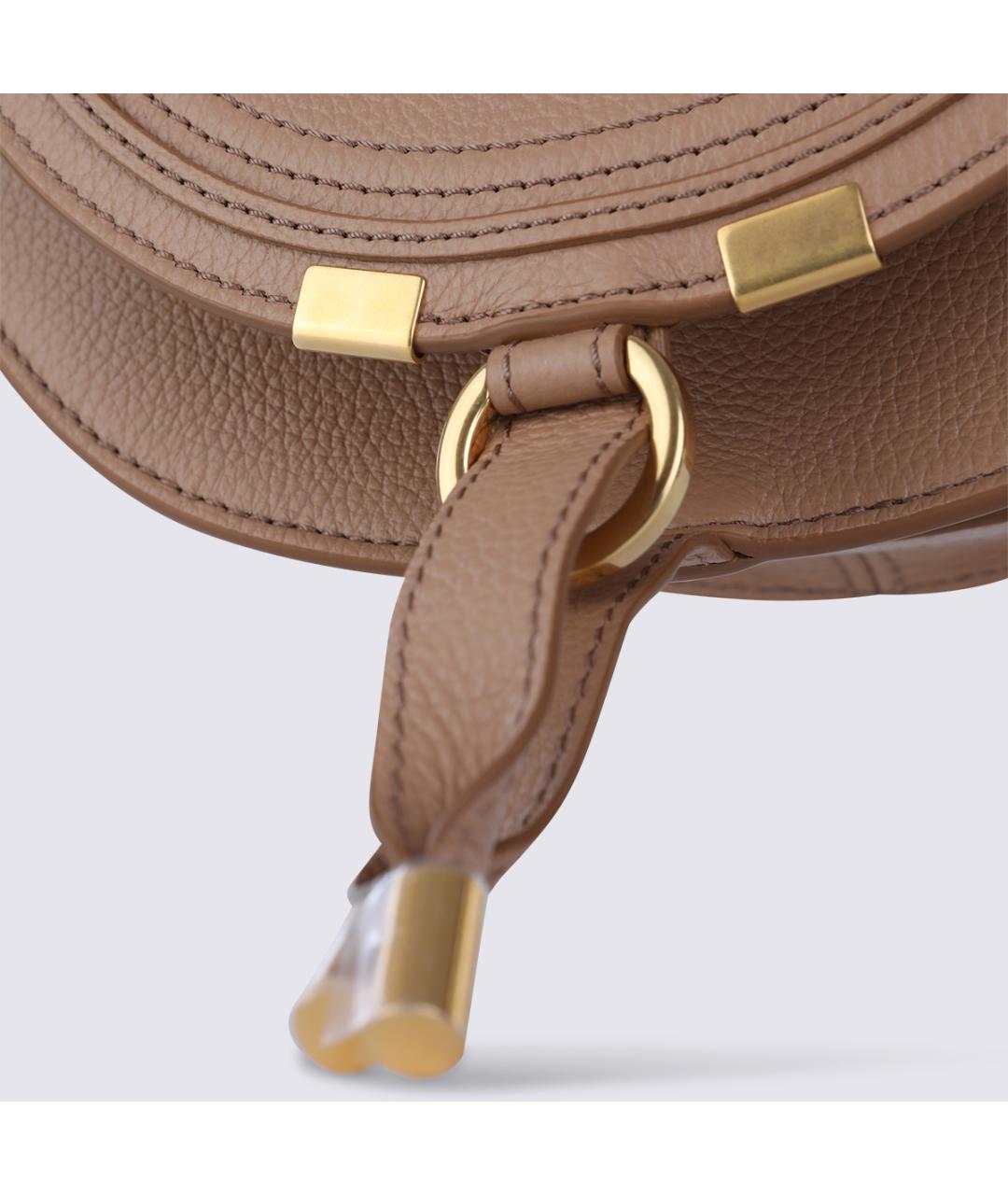 CHLOE Бежевая кожаная сумка через плечо, фото 4