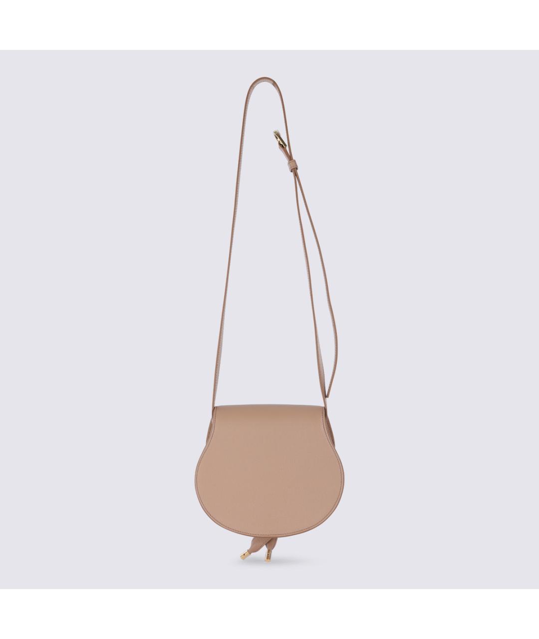 CHLOE Бежевая кожаная сумка через плечо, фото 3