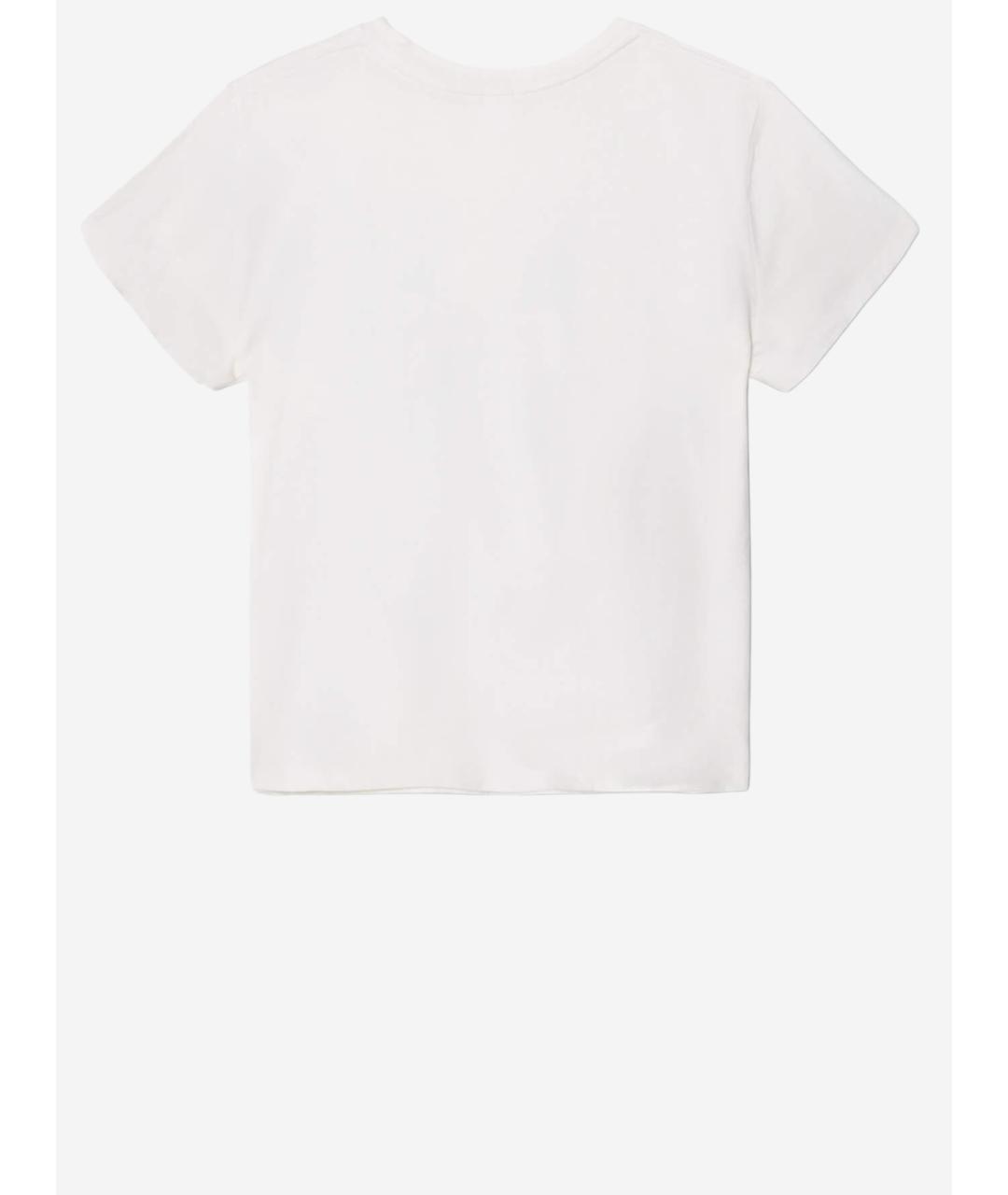 RE/DONE Белая хлопковая футболка, фото 2