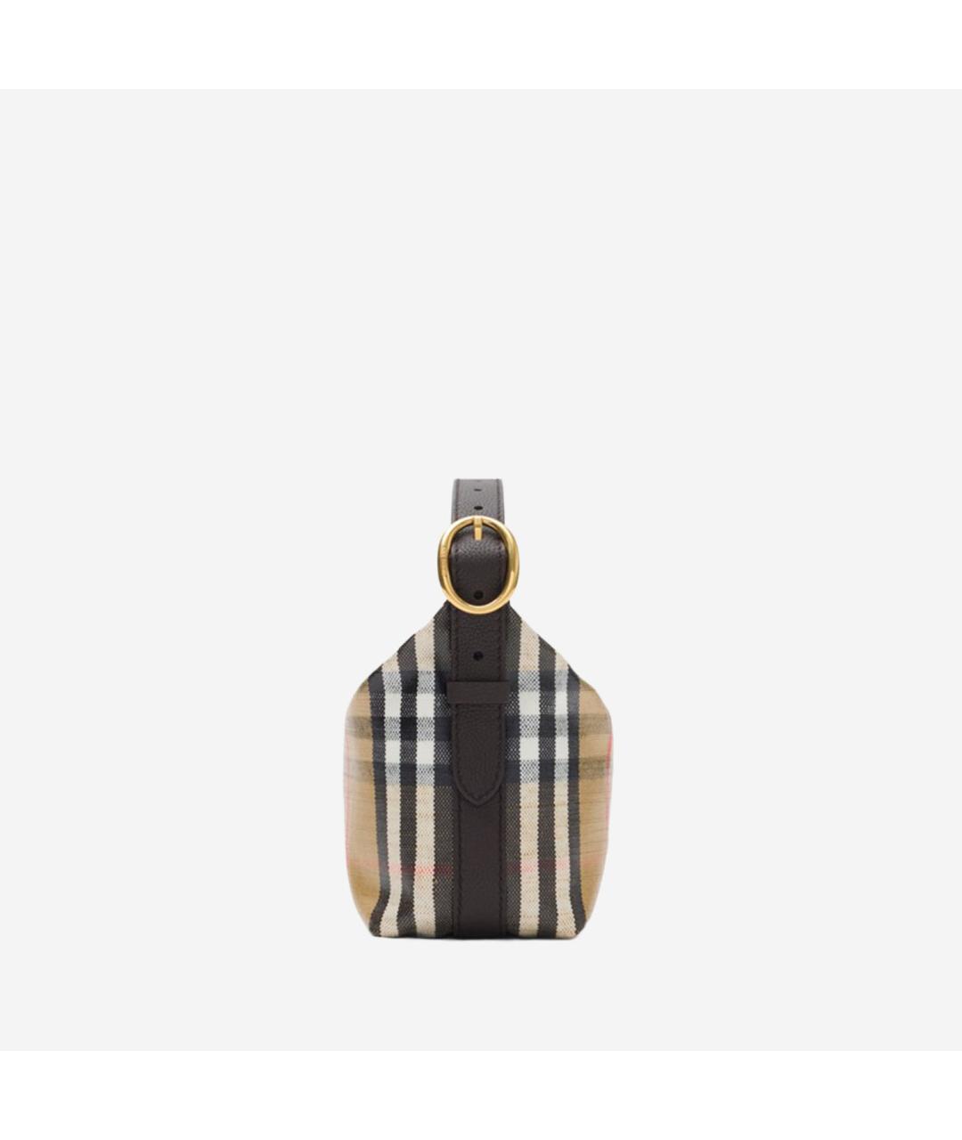 BURBERRY Бежевая хлопковая сумка с короткими ручками, фото 3