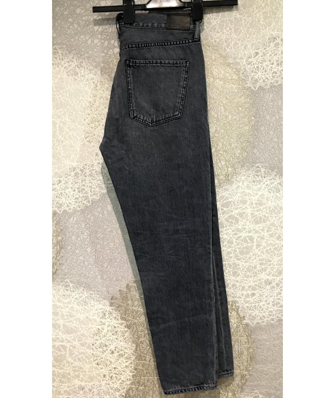 Citizien Of Humanity Серые хлопковые прямые джинсы, фото 5