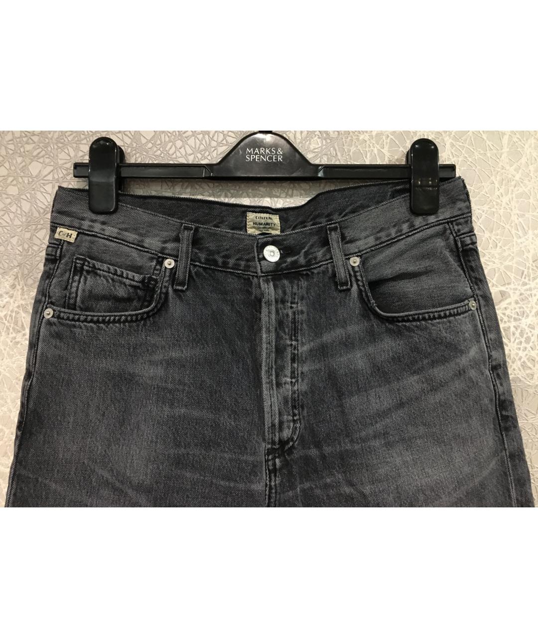 Citizien Of Humanity Серые хлопковые прямые джинсы, фото 6