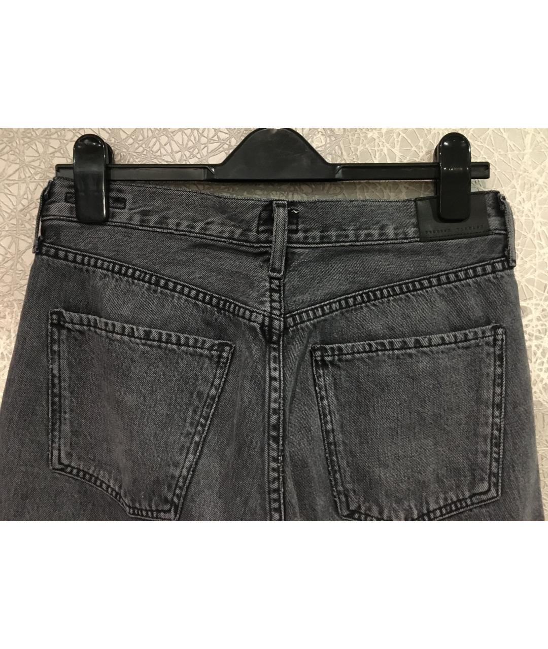 Citizien Of Humanity Серые хлопковые прямые джинсы, фото 7