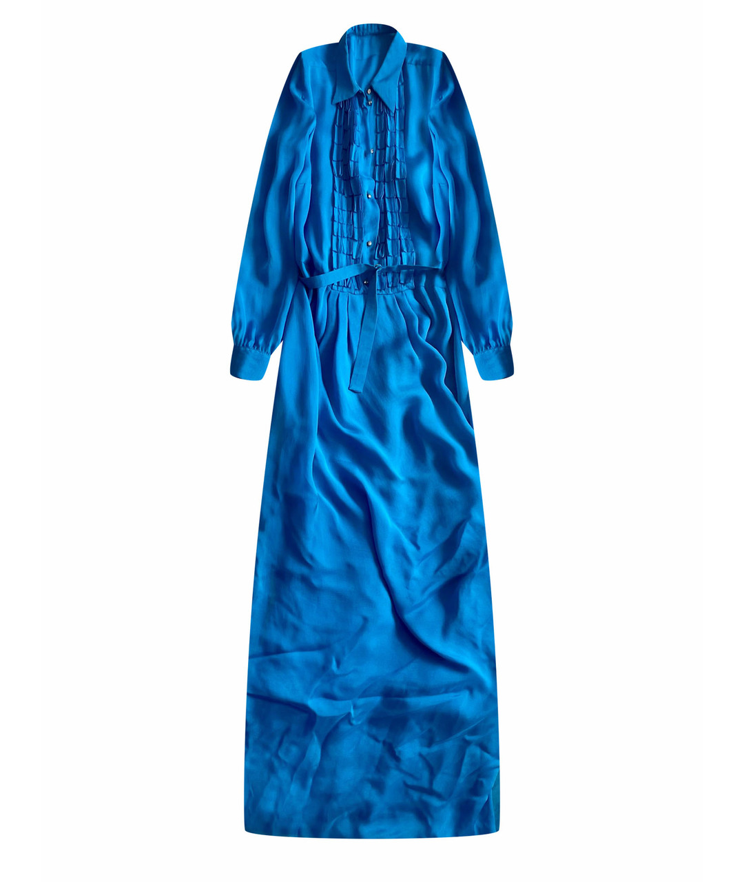 JOHN RICHMOND Голубое шелковое платье, фото 1