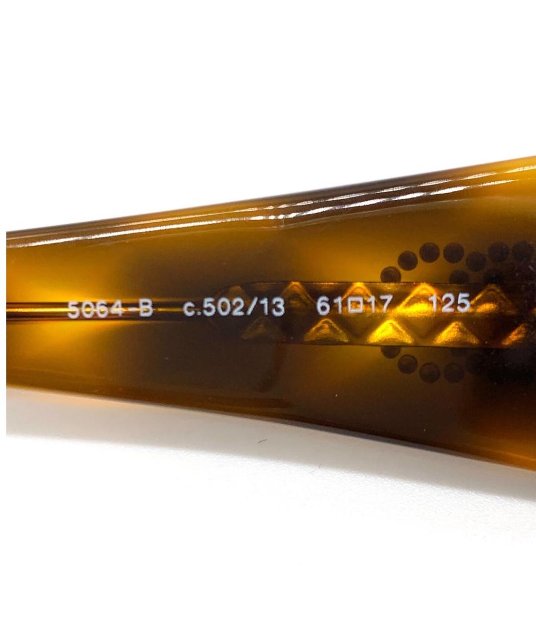 CHANEL Коричневые пластиковые солнцезащитные очки, фото 6