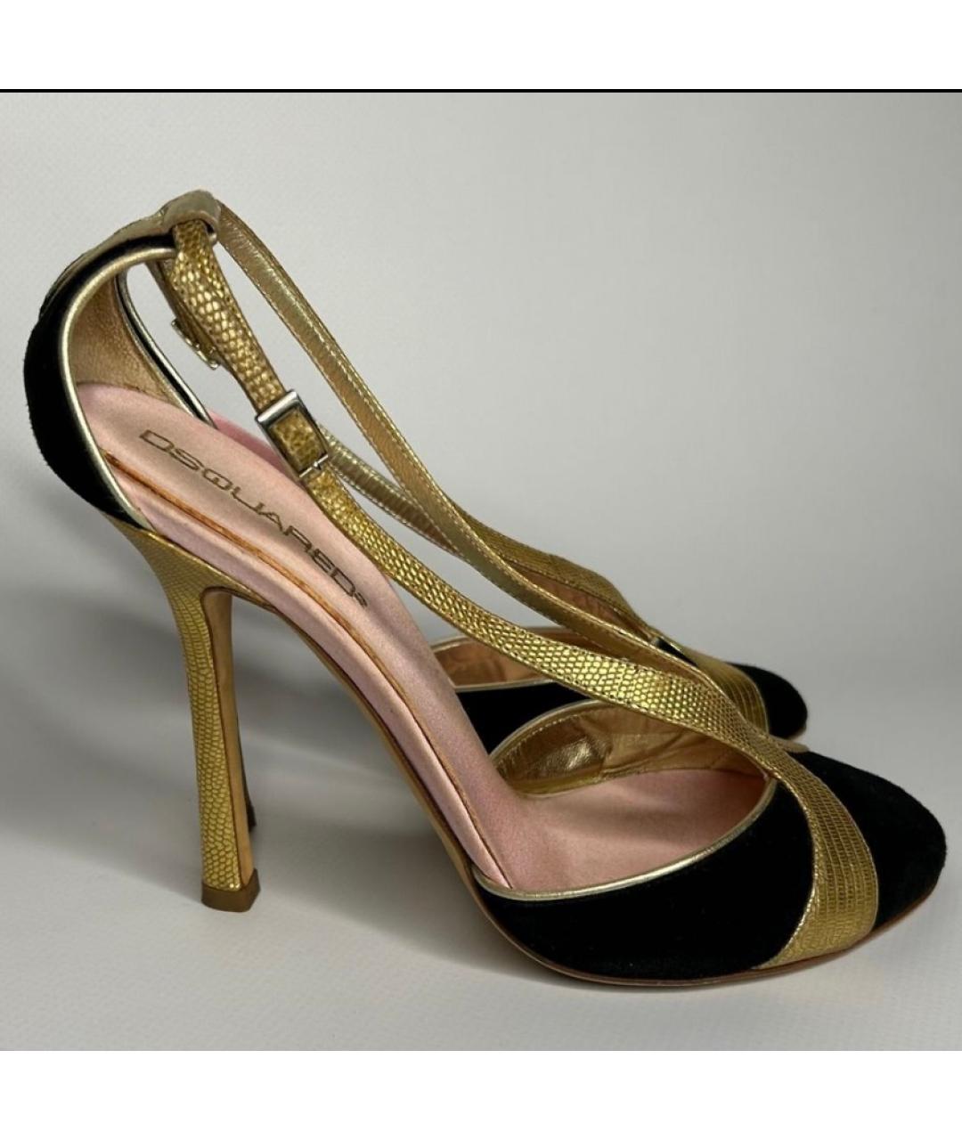 DSQUARED2 Черные замшевые туфли, фото 9