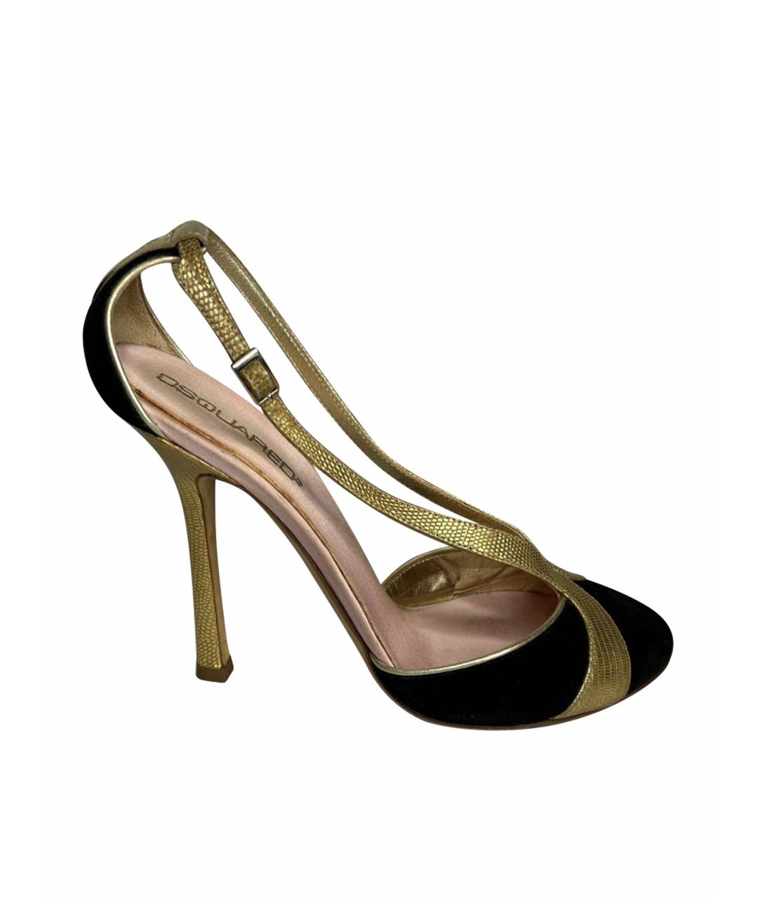 DSQUARED2 Черные замшевые туфли, фото 1