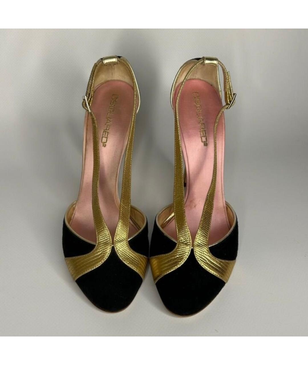 DSQUARED2 Черные замшевые туфли, фото 2