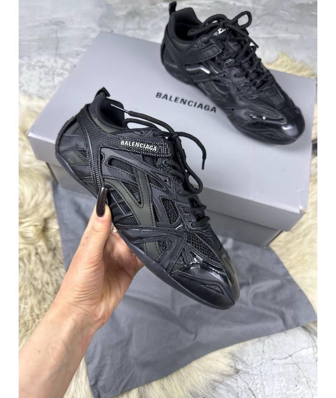 BALENCIAGA Черные текстильные кроссовки, фото 4