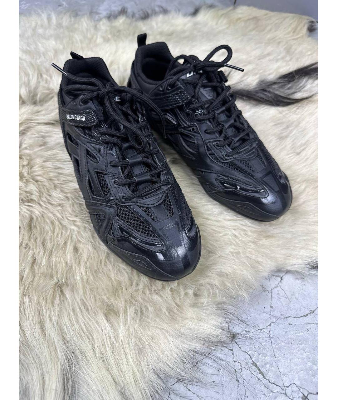 BALENCIAGA Черные текстильные кроссовки, фото 2