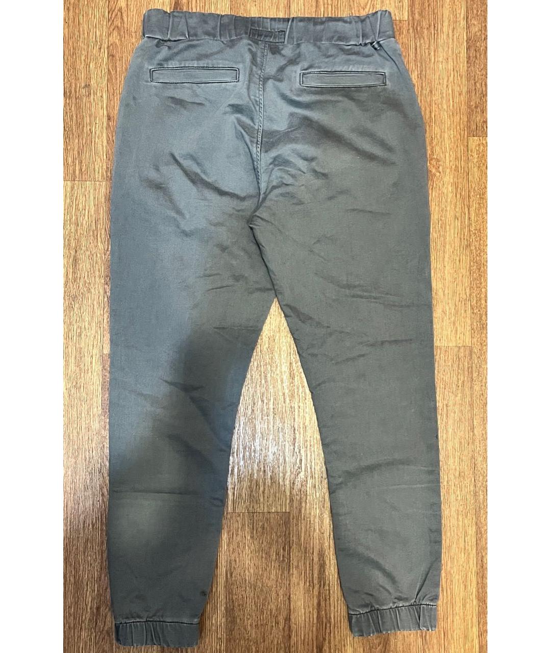 DSQUARED2 Серые хлопко-эластановые повседневные брюки, фото 6